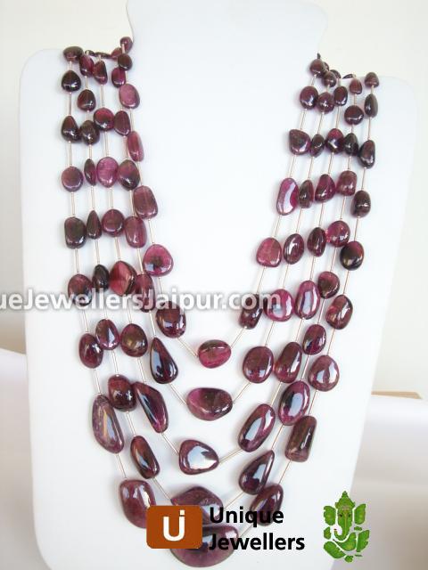Rubylite(Watermelon) Plain Nugget Beads